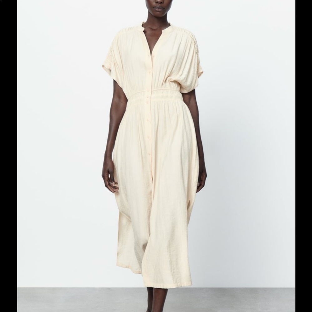 NWT Zara Rustic Maxi Dress